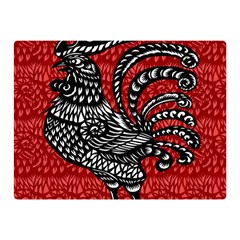 Year Of The Rooster Double Sided Flano Blanket (mini)  by Valentinaart