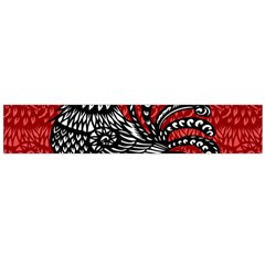 Year Of The Rooster Flano Scarf (large) by Valentinaart