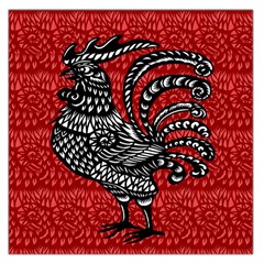 Year Of The Rooster Large Satin Scarf (square) by Valentinaart