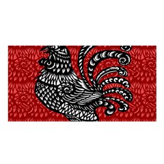 Year Of The Rooster Satin Shawl by Valentinaart