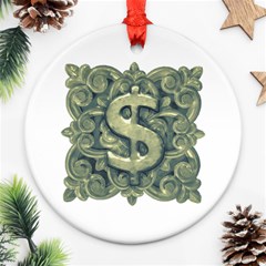 Money Symbol Ornament Ornament (round) by dflcprints