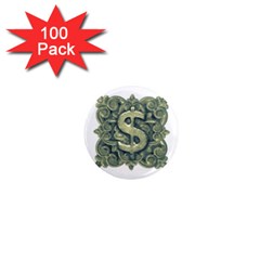 Money Symbol Ornament 1  Mini Magnets (100 Pack)  by dflcprints