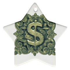 Money Symbol Ornament Star Ornament (two Sides)