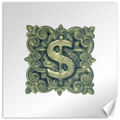 Money Symbol Ornament Canvas 20  X 20   by dflcprints