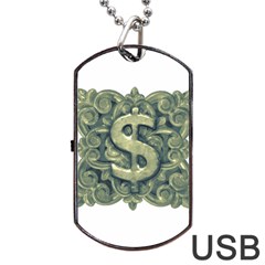 Money Symbol Ornament Dog Tag Usb Flash (one Side) by dflcprints