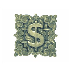 Money Symbol Ornament Double Sided Flano Blanket (medium)  by dflcprints