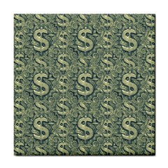 Money Symbol Ornament Tile Coasters