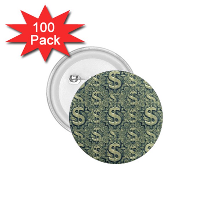 Money Symbol Ornament 1.75  Buttons (100 pack) 