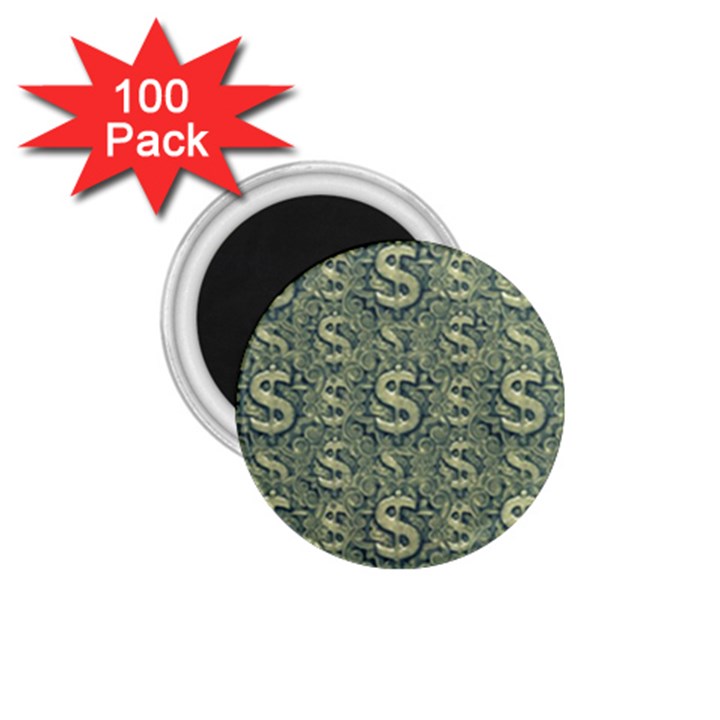 Money Symbol Ornament 1.75  Magnets (100 pack) 