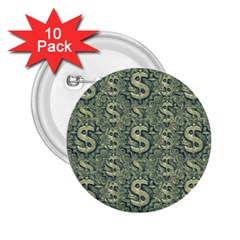 Money Symbol Ornament 2 25  Buttons (10 Pack) 