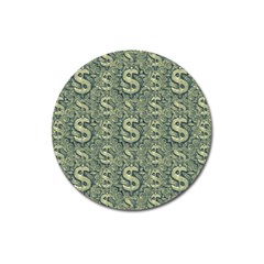 Money Symbol Ornament Magnet 3  (round)