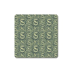 Money Symbol Ornament Square Magnet