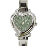 Money Symbol Ornament Heart Italian Charm Watch Front