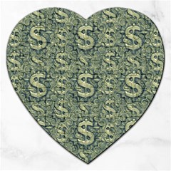 Money Symbol Ornament Jigsaw Puzzle (heart)