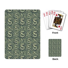 Money Symbol Ornament Playing Card