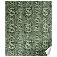 Money Symbol Ornament Canvas 8  X 10 