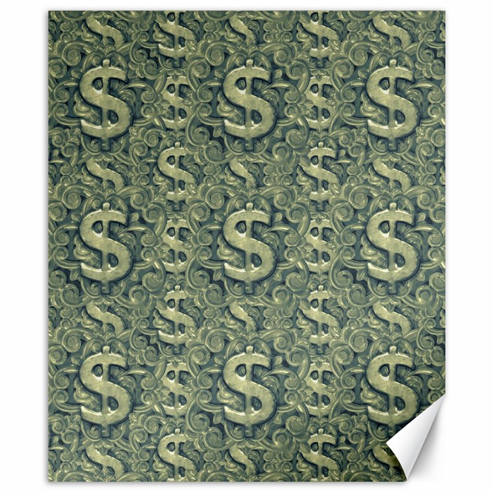 Money Symbol Ornament Canvas 8  x 10 