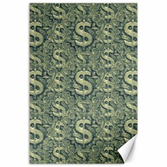 Money Symbol Ornament Canvas 24  X 36 