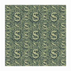 Money Symbol Ornament Medium Glasses Cloth