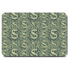 Money Symbol Ornament Large Doormat 