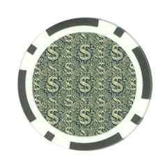 Money Symbol Ornament Poker Chip Card Guard