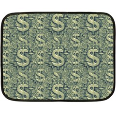 Money Symbol Ornament Double Sided Fleece Blanket (mini) 