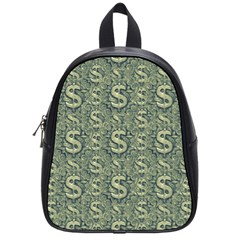 Money Symbol Ornament School Bags (small) 