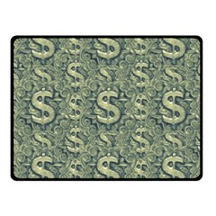 Money Symbol Ornament Fleece Blanket (small)