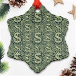 Money Symbol Ornament Ornament (Snowflake) Front