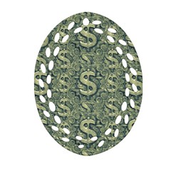 Money Symbol Ornament Ornament (oval Filigree)