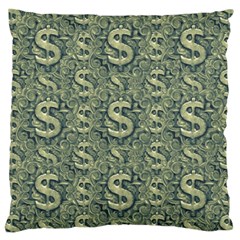 Money Symbol Ornament Large Cushion Case (one Side)