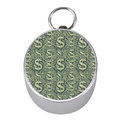 Money Symbol Ornament Mini Silver Compasses