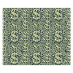 Money Symbol Ornament Double Sided Flano Blanket (small) 