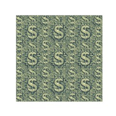 Money Symbol Ornament Small Satin Scarf (square)