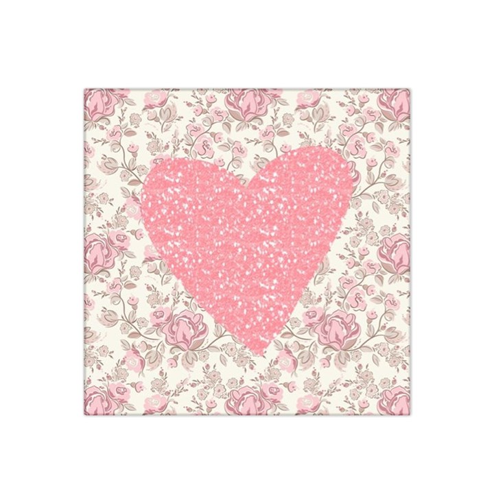 Cute pink heart Satin Bandana Scarf