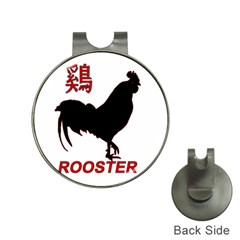 Year Of The Rooster - Chinese New Year Hat Clips With Golf Markers by Valentinaart