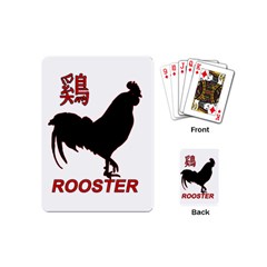 Year Of The Rooster - Chinese New Year Playing Cards (mini)  by Valentinaart