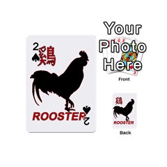 Year Of The Rooster - Chinese New Year Playing Cards 54 (mini)  by Valentinaart