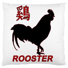 Year Of The Rooster - Chinese New Year Large Cushion Case (two Sides) by Valentinaart