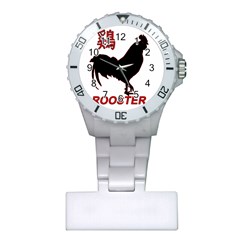 Year Of The Rooster - Chinese New Year Plastic Nurses Watch by Valentinaart