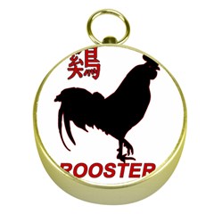 Year Of The Rooster - Chinese New Year Gold Compasses by Valentinaart