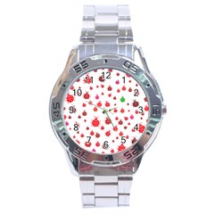 Beetle Animals Red Green Fly Stainless Steel Analogue Watch by Amaryn4rt