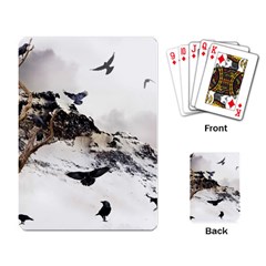 Birds Crows Black Ravens Wing Playing Card by Amaryn4rt