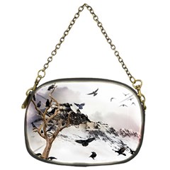 Birds Crows Black Ravens Wing Chain Purses (one Side)  by Amaryn4rt