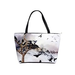 Birds Crows Black Ravens Wing Shoulder Handbags by Amaryn4rt