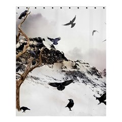 Birds Crows Black Ravens Wing Shower Curtain 60  X 72  (medium)  by Amaryn4rt