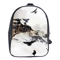 Birds Crows Black Ravens Wing School Bags (xl)  by Amaryn4rt