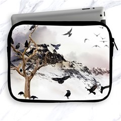 Birds Crows Black Ravens Wing Apple Ipad 2/3/4 Zipper Cases by Amaryn4rt