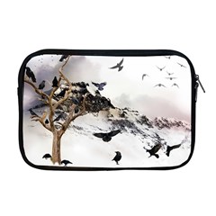 Birds Crows Black Ravens Wing Apple Macbook Pro 17  Zipper Case by Amaryn4rt