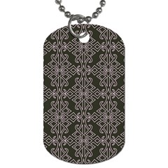 Line Geometry Pattern Geometric Dog Tag (two Sides) by Amaryn4rt